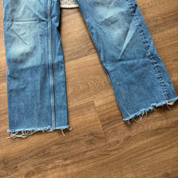 Zara Hi Rise Wide Leg Full Length Jeans - Picture 3 of 9
